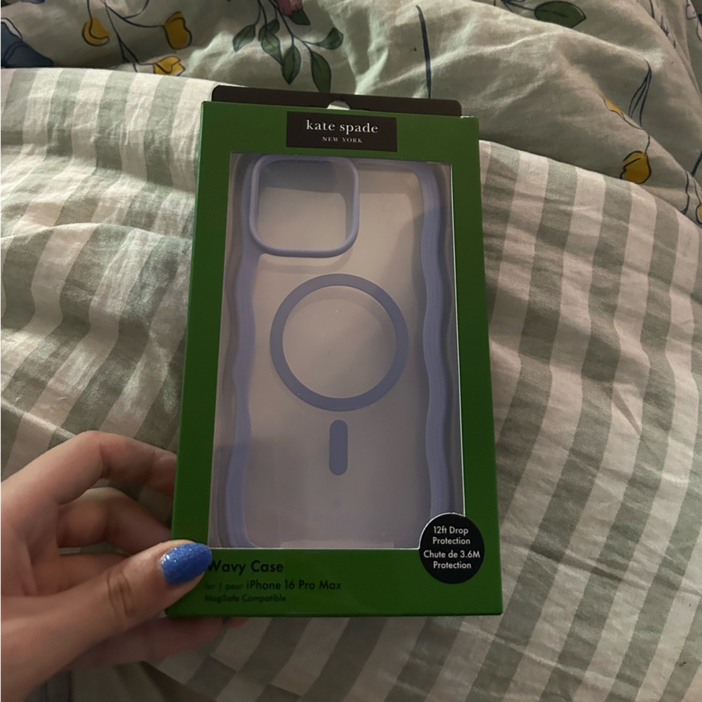 Brand new in box Kate Spade wavy purple case